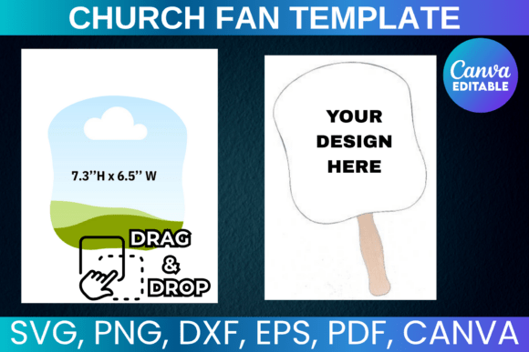 Church Fan Template: Canva Graphics for Local Branding