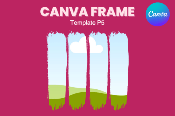 Paint Brush Stroke Canva Frame Coquette5 Graphics
