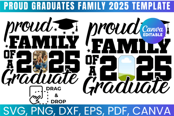 Proud Graduates Family 2025 Graphics for Canva