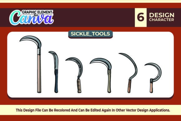 Sickle Tools Graphic Element Set: Canva Graphics