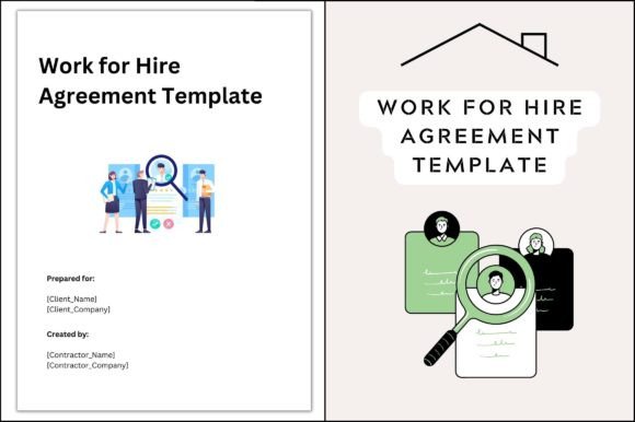 Work for Hire Contract Printable Canva: Graphics & Marketing Templates